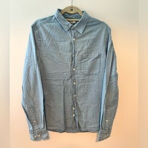 J. Lindeberg men’s denim button up shirt